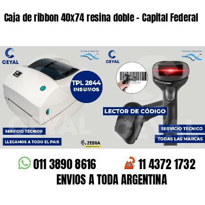 Caja de ribbon 40x74 resina doble - Capital Federal