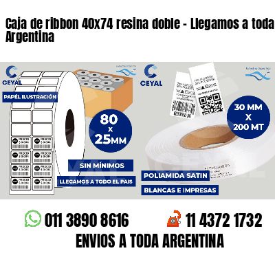 Caja de ribbon 40x74 resina doble - Llegamos a toda Argentina