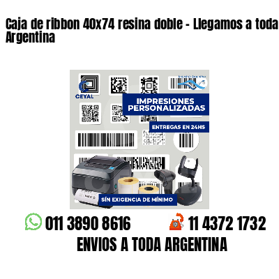 Caja de ribbon 40x74 resina doble - Llegamos a toda Argentina