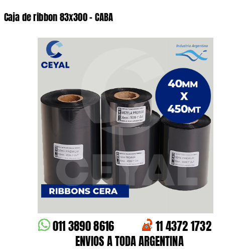 Caja de ribbon 83×300 – CABA