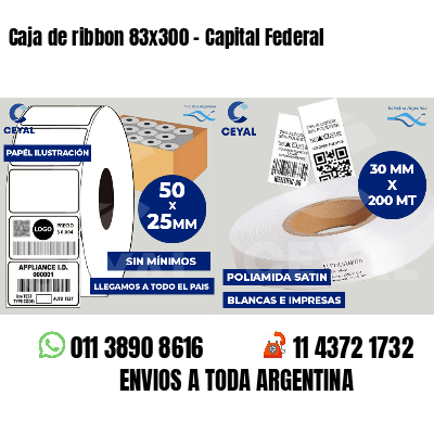 Caja de ribbon 83x300 - Capital Federal