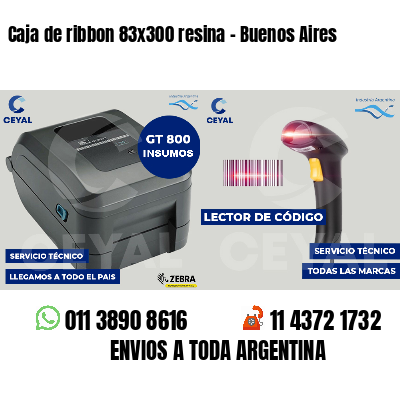 Caja de ribbon 83x300 resina - Buenos Aires