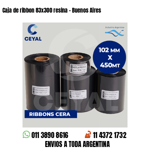 Caja de ribbon 83×300 resina – Buenos Aires