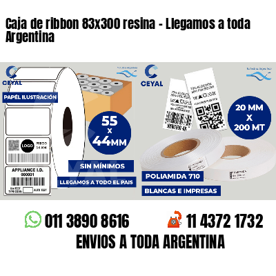 Caja de ribbon 83x300 resina - Llegamos a toda Argentina
