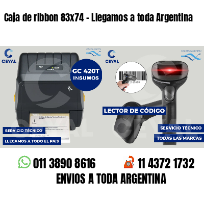 Caja de ribbon 83x74 - Llegamos a toda Argentina