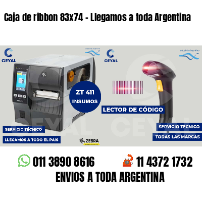 Caja de ribbon 83x74 - Llegamos a toda Argentina