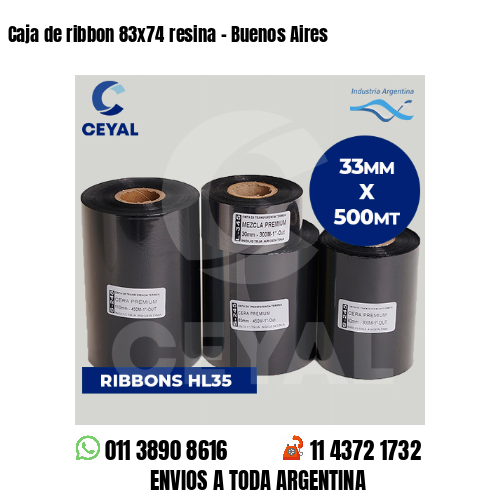 Caja de ribbon 83×74 resina – Buenos Aires