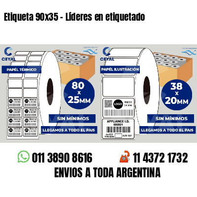 Etiqueta 90x35 - Líderes en etiquetado