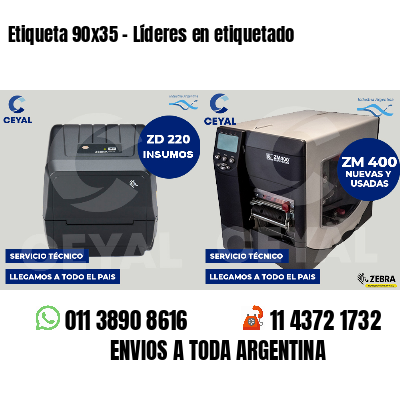 Etiqueta 90x35 - Líderes en etiquetado