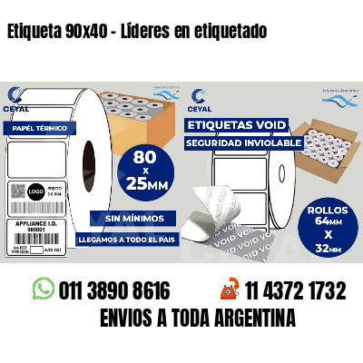 Etiqueta 90x40 - Líderes en etiquetado
