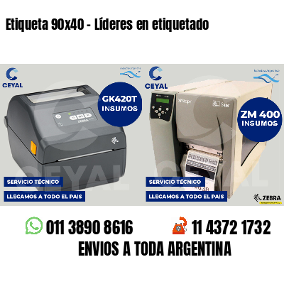 Etiqueta 90x40 - Líderes en etiquetado