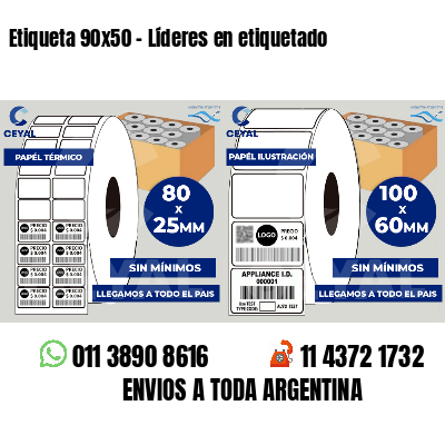 Etiqueta 90x50 - Líderes en etiquetado