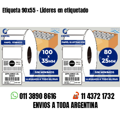 Etiqueta 90x55 - Líderes en etiquetado