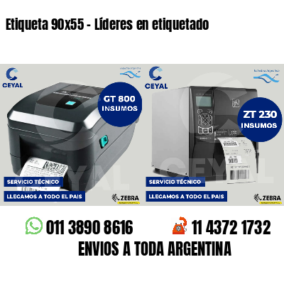 Etiqueta 90x55 - Líderes en etiquetado