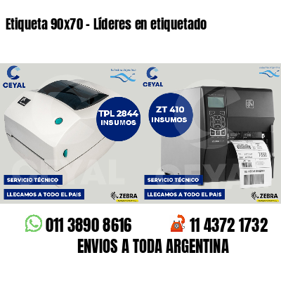 Etiqueta 90x70 - Líderes en etiquetado