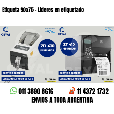 Etiqueta 90x75 - Líderes en etiquetado