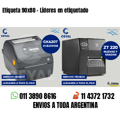 Etiqueta 90x80 - Líderes en etiquetado