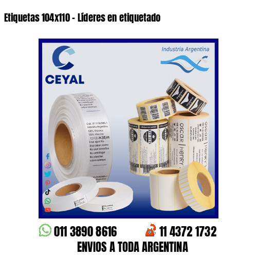 Etiquetas 104×110 – Líderes en etiquetado
