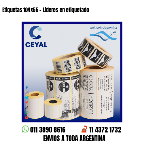 Etiquetas 104×55 – Líderes en etiquetado