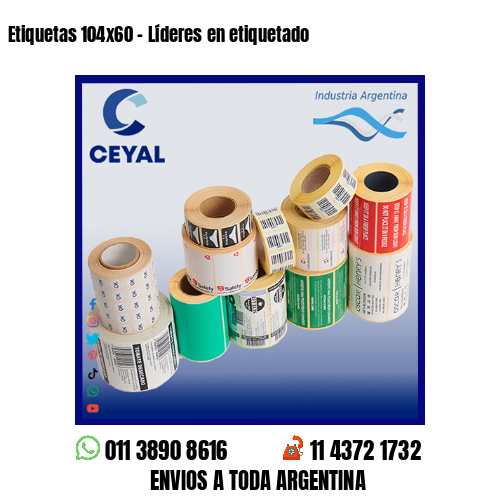 Etiquetas 104×60 – Líderes en etiquetado
