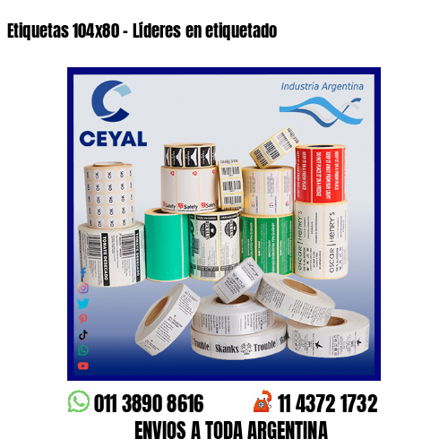 Etiquetas 104×80 – Líderes en etiquetado