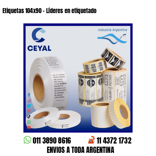 Etiquetas 104×90 – Líderes en etiquetado