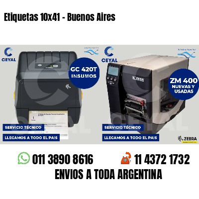 Etiquetas 10x41 - Buenos Aires