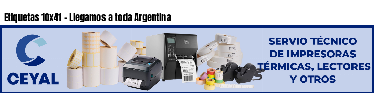 Etiquetas 10x41 - Llegamos a toda Argentina