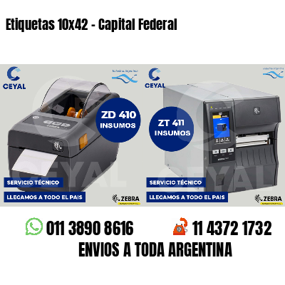 Etiquetas 10x42 - Capital Federal