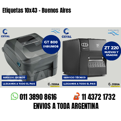 Etiquetas 10x43 - Buenos Aires