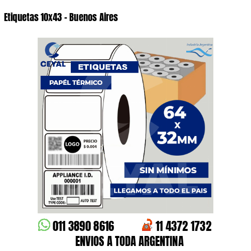 Etiquetas 10×43 – Buenos Aires