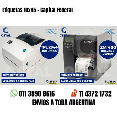 Etiquetas 10x45 - Capital Federal