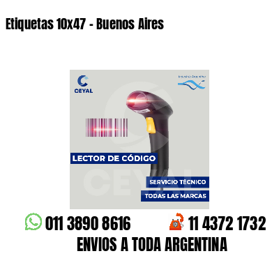 Etiquetas 10x47 - Buenos Aires