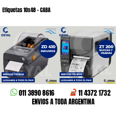 Etiquetas 10x48 - CABA