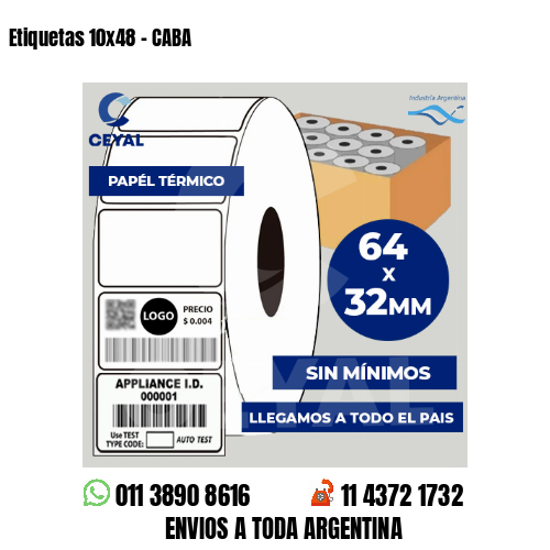 Etiquetas 10×48 – CABA