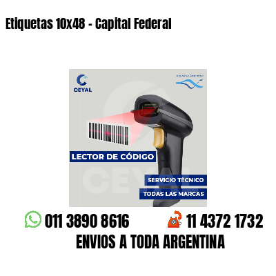 Etiquetas 10x48 - Capital Federal