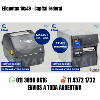 Etiquetas 10x49 - Capital Federal