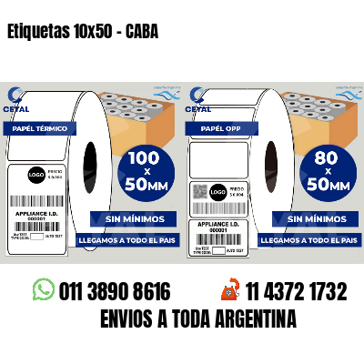 Etiquetas 10x50 - CABA