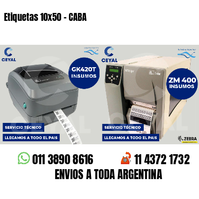 Etiquetas 10x50 - CABA