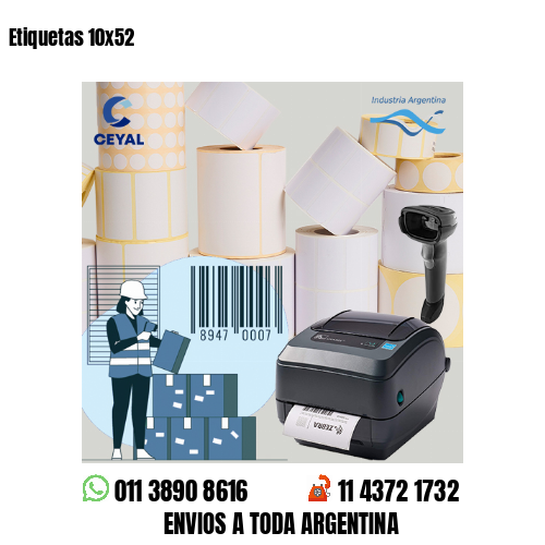 Etiquetas 10×52