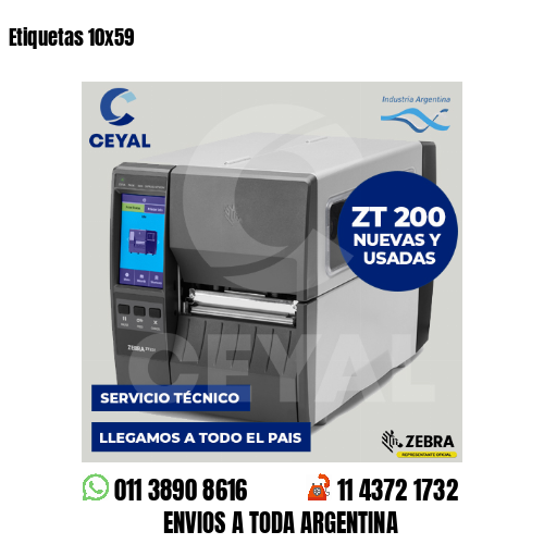 Etiquetas 10x59