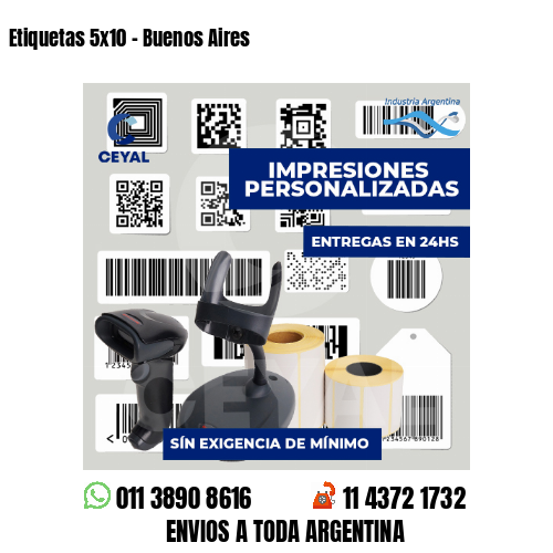 Etiquetas 5x10 - Buenos Aires