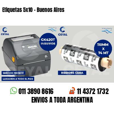 Etiquetas 5x10 - Buenos Aires