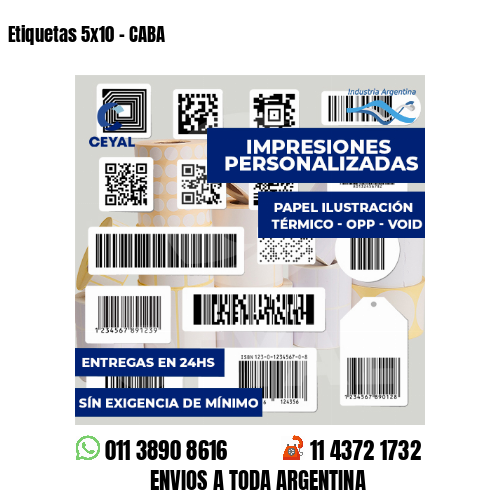 Etiquetas 5x10 - CABA