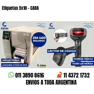 Etiquetas 5x10 - CABA