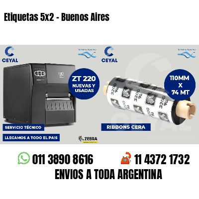 Etiquetas 5x2 - Buenos Aires