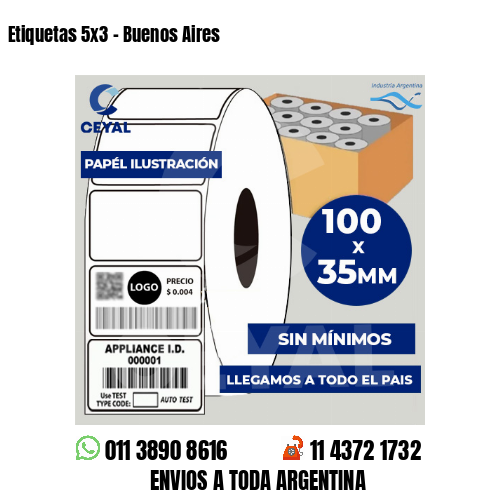 Etiquetas 5×3 – Buenos Aires