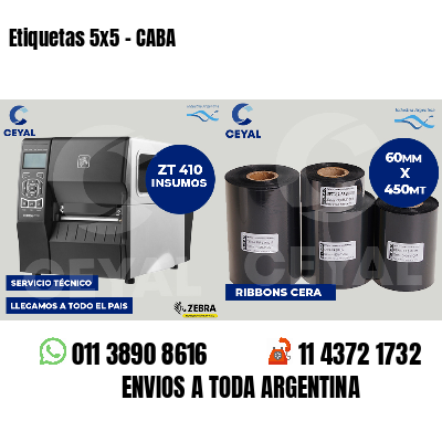 Etiquetas 5x5 - CABA