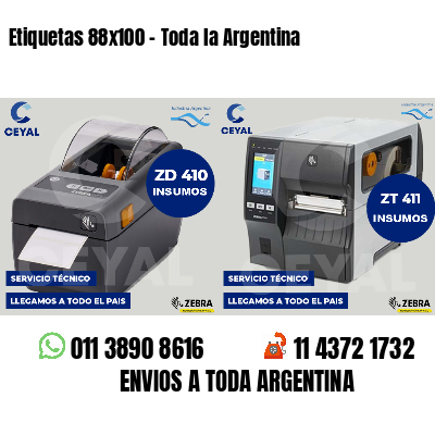 Etiquetas 88x100 - Toda la Argentina