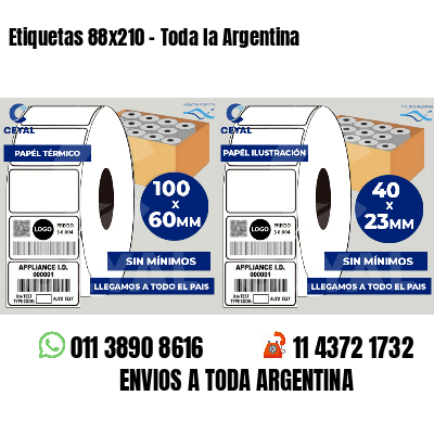 Etiquetas 88x210 - Toda la Argentina